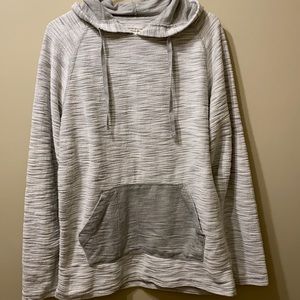 Colours Alexander Julian pullover hoodie sweater. XL , Gray/white
